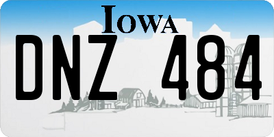 IA license plate DNZ484