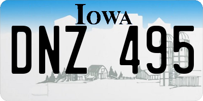 IA license plate DNZ495