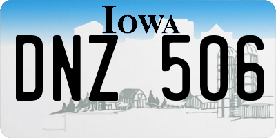 IA license plate DNZ506