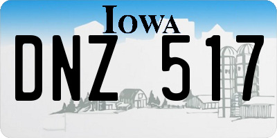 IA license plate DNZ517