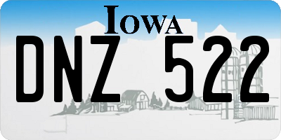 IA license plate DNZ522