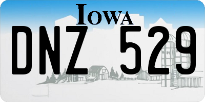 IA license plate DNZ529