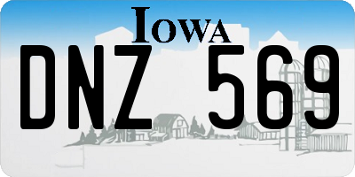 IA license plate DNZ569