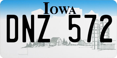IA license plate DNZ572
