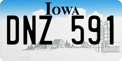 IA license plate DNZ591