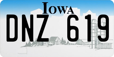 IA license plate DNZ619