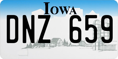 IA license plate DNZ659