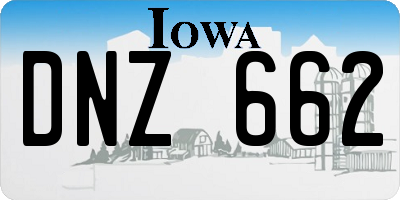 IA license plate DNZ662