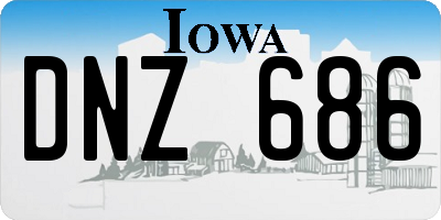 IA license plate DNZ686