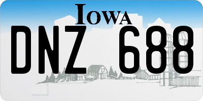 IA license plate DNZ688