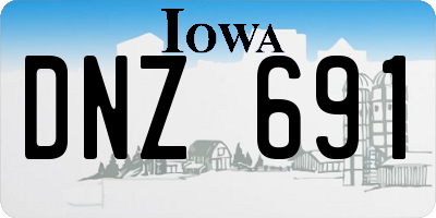 IA license plate DNZ691