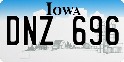 IA license plate DNZ696