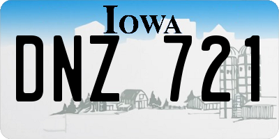 IA license plate DNZ721