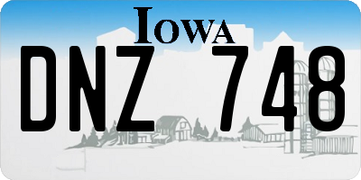 IA license plate DNZ748