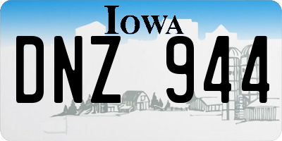 IA license plate DNZ944