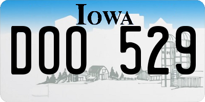 IA license plate DOO529
