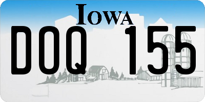IA license plate DOQ155