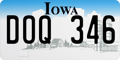 IA license plate DOQ346