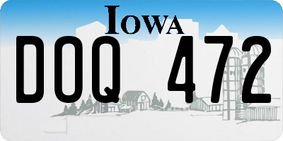 IA license plate DOQ472