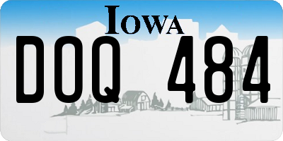 IA license plate DOQ484