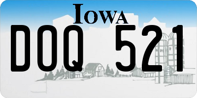 IA license plate DOQ521