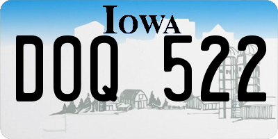 IA license plate DOQ522