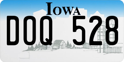IA license plate DOQ528