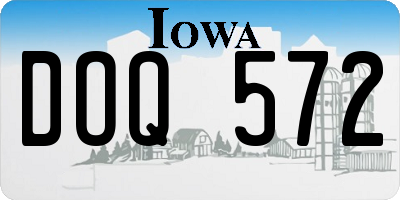 IA license plate DOQ572