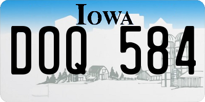 IA license plate DOQ584