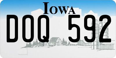 IA license plate DOQ592
