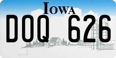 IA license plate DOQ626