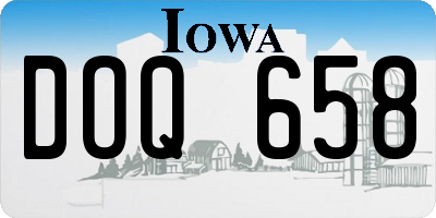 IA license plate DOQ658