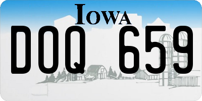 IA license plate DOQ659