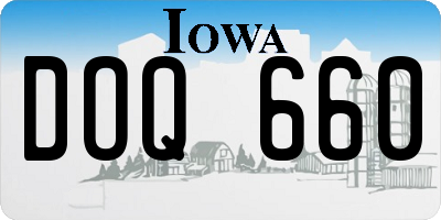 IA license plate DOQ660