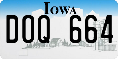 IA license plate DOQ664