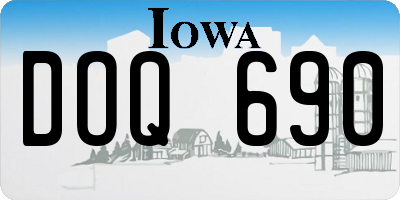 IA license plate DOQ690