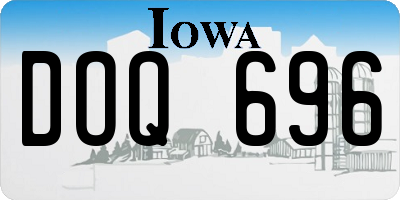 IA license plate DOQ696