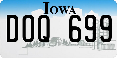 IA license plate DOQ699