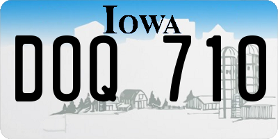 IA license plate DOQ710