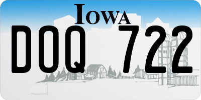 IA license plate DOQ722