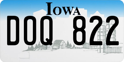 IA license plate DOQ822