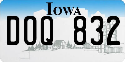IA license plate DOQ832