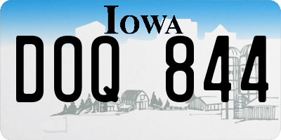 IA license plate DOQ844