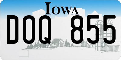 IA license plate DOQ855