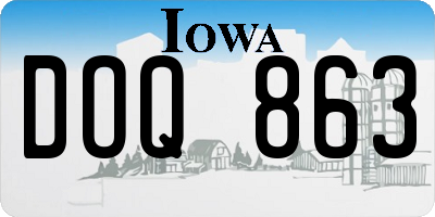 IA license plate DOQ863