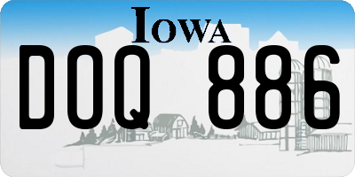 IA license plate DOQ886