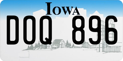 IA license plate DOQ896