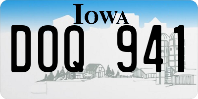 IA license plate DOQ941
