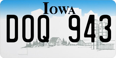 IA license plate DOQ943