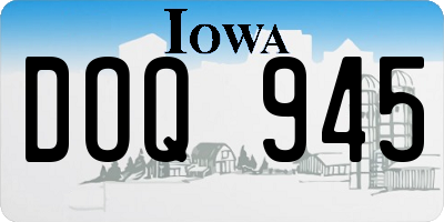 IA license plate DOQ945